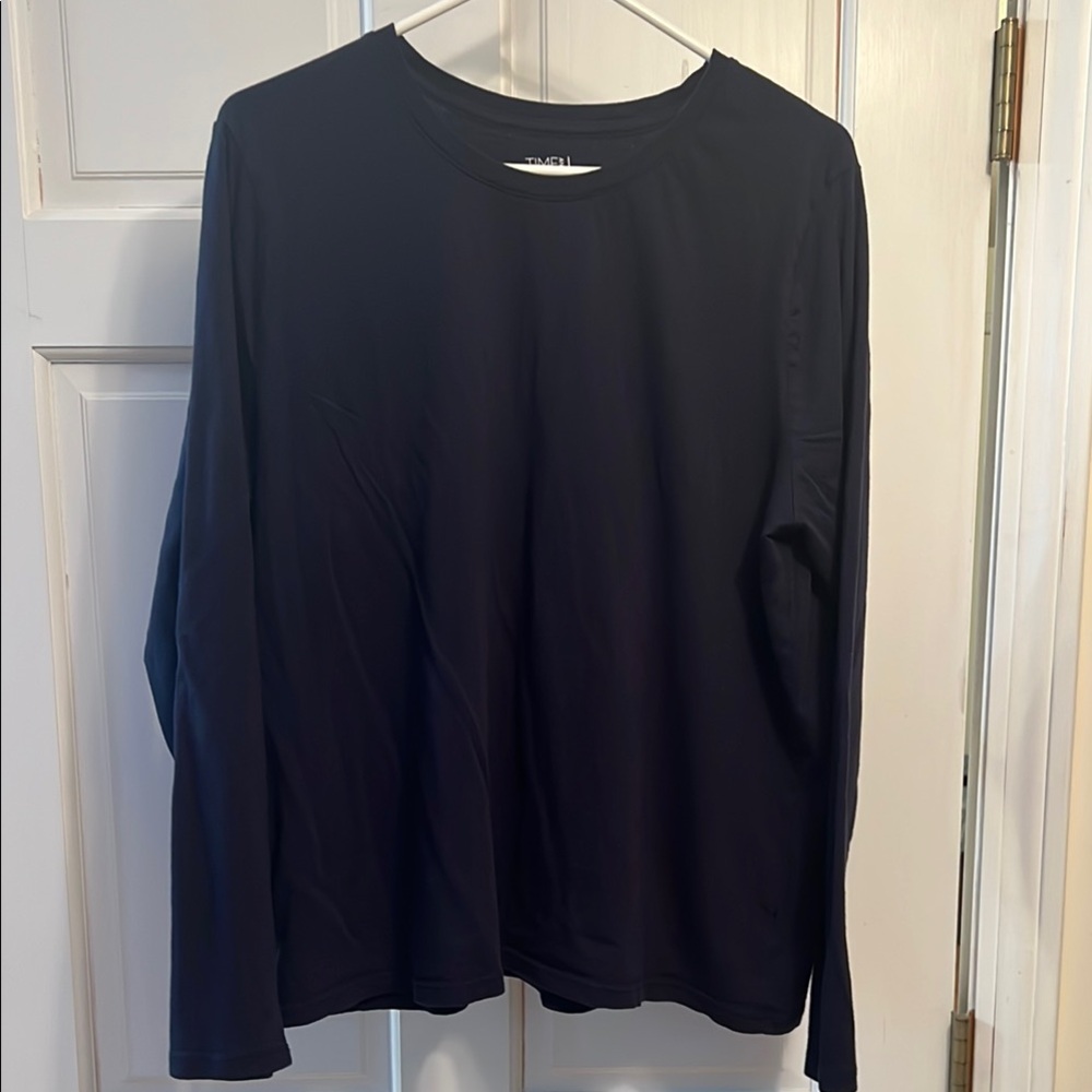 Time and Tru Blue Long Sleeve Tee